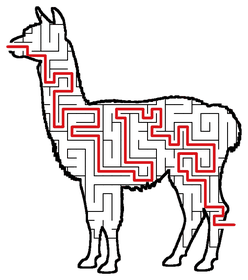 Solved Llama maze